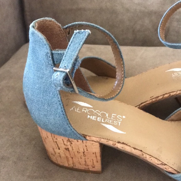 Aerosoles Heelrest blue Sandals - Picture 7 of 7